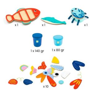 DJECO 39036 PASTA DE MODELAR PLASTIOCEANO