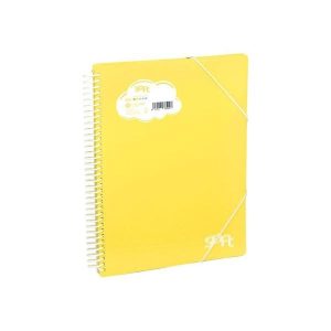 CARPETA ARCHIVEX SOFT PP 30 FUNDAS AMARILLO ESPIRAL