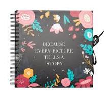 SCRAPBOOK ALBUM FOTO 26 X 26 CM 40 PGS BLUMMEN