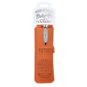 143 VICTORIA BOLIGRAFO BAMBÚ Y FUNDA