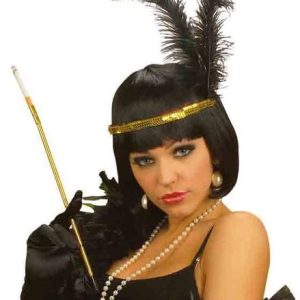 DIADEMA CHARLESTON CON PLUMAS RIGIDA REF 3454H