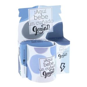 TZ231310 TAZA AQUÍ BEBE UN CUÑADO GENIAL