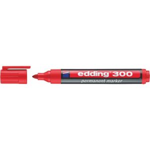ROTULADOR EDDING 300 ROJO PERMANENTE