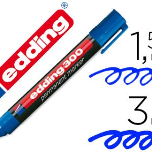 ROTULADOR EDDING 300 AZUL MARINO PERMANENTE