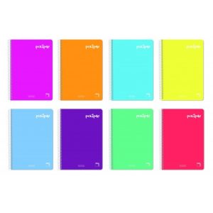 CUADERNO FOLIO 4X4 POL SURTIDO 80H