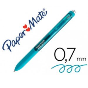 BOLIGRAFO PAPER MATE INKHOY GEL AZUL CELESTE