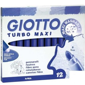 ROTULADOR TURBO MAXI GIOTTO AZUL CAJA 12