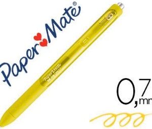 BOLIGRAFO PAPER MATE INKJOY GEL AMARILLO