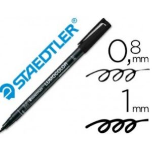 ROTULADOR PERMANENTE LUMOCOLOR M NEGRO STAEDTLER