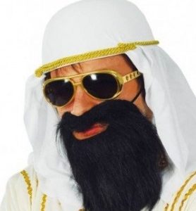 BARBA Y BIGOTE NEGRO ARABE REF 11934
