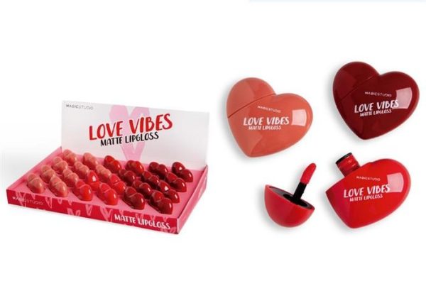 BRILLO LABIAL CORAZON TONOS MATE SURTIDOS