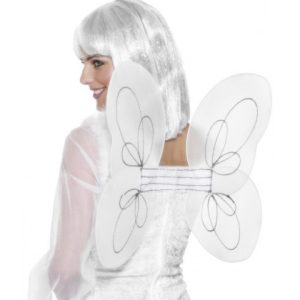 ALAS BLANCAS INFANTILES MEDIA REF 16482 CON DIADEMA