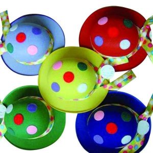 SOMBRERO BOMBIN PAYASO ADULTO ref 90547