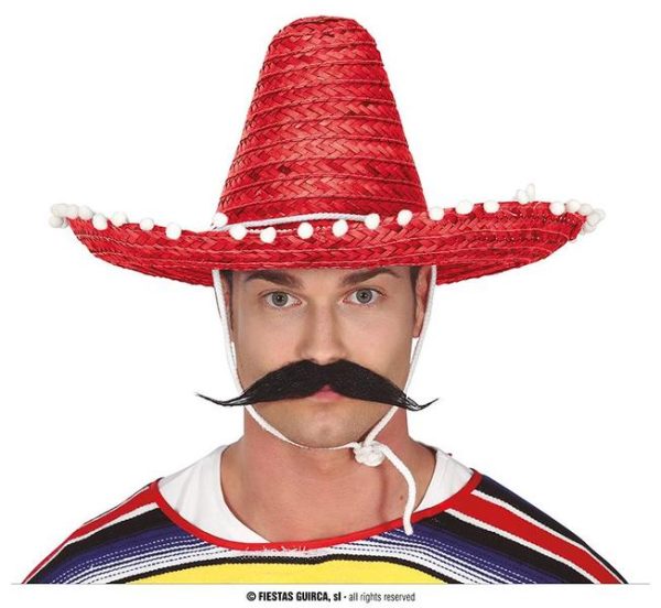 SOMBRERO MEJICANO INFANTIL ROJO  REF 13618 GUIRCA