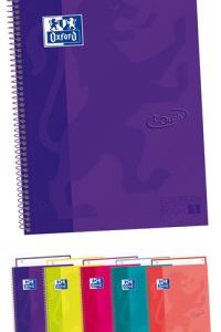 CUAD ESPIRAL A4 80H 90G 5X5 EUROPEAN BOOK 1 TOUCH OXFORD LILA