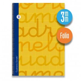 CUAD. ESPIRAL LAMELA A4 3MM TAPA  EXTRA DURA NARANJA