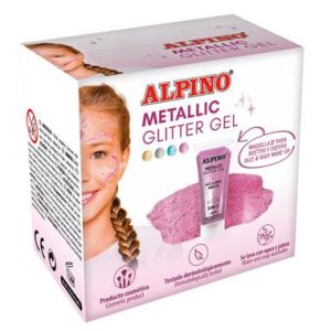 METALLIC GLITTER GEL ROSA