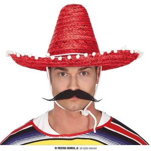 SOMBRERO MEJICANO INFANTIL ROJO  REF 13618 GUIRCA