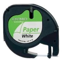 CINTA DYMO TAG 12MM PAPEL BLANCO