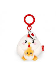 LLAVERO PELUCHE LEGAMI GALLINA Y POLLITO HEN