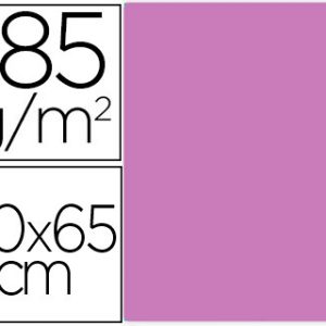 PAQ/25 CARTULINA IRIS 50X65 MALVA 185GR R:400080161