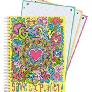 CUADERNO OXFORD 4X 4 A4 GREEN