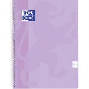 OXFORD BLOC Fº 80H 90G. 4X4 C/M TAPA PLASTICO FUCSIA PASTEL