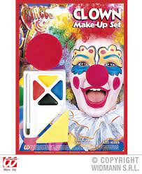 SET MAQUILLAJE CON NARIZ PAYASO ESPUMA REF 4044n