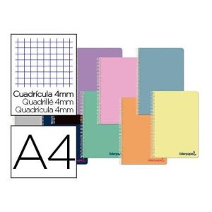 CUAD 4º TAPA PP ENRI CUAD 4X4 PASTEL