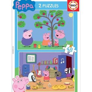 PUZZLE 2X48 PEPPA PIG