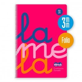 CUADERNO ESPIRAL Fº 80H 90G 3MM ROSA CUADROVIA PP.