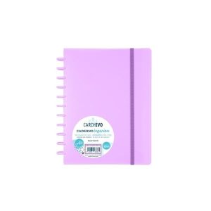 CUADERNO INGENIOX A4 100H CUADRICULA MALVA