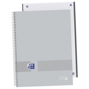CUAD. ESPIRAL A4 80H 90G 5X5 OXFORDYOU EXT GREY