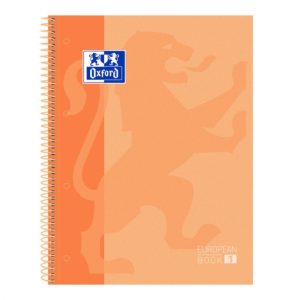 CUAD ESPIRAL A4 80H 90G 5X5 EUROPEAN BOOK 1 OXFORD MELOCOTON