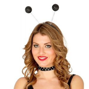 DIADEMA BOLA NEGRA ESCARCHA REF 16624