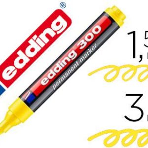 ROTULADOR EDDING 300 AMARILLO PERMANENTE