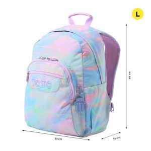 MOCHILA TOTTO ADAPTABLE A CARRO ACUARELES MULTICOLOR LUMINIA CODE:MA04ECO021-2416N 5DO