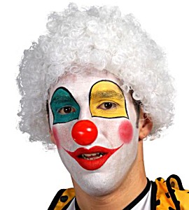 PELUCA PAYASO BLANCA REF 90206