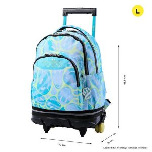 MOCHILA TOTTO CARRO DESMONTABLE RUE REMOV TIZA AZUL HAPPY FLOW CODE MA03ECO014 24160 2AU