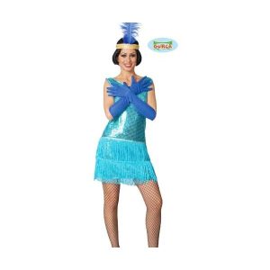 DISFRAZ ADULTA CHARLESTON AZUL GUIRCA REF 80255