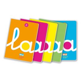 LIBRETA A4 50H 90G CUADROVIA 3MM COLORES SURTIDOS FLUO