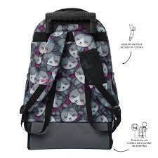 MOCHILA RUEDAS BOMPER RENGLONES 2516P 7YI