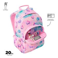 MOCHILA MORRAL ACUARELES GLITTER 2511N 1KB