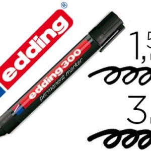 ROTULADOR EDDING 300 NEGRO PERMANENTE