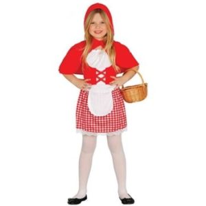 DISFRAZ CAPERUCITA ROJA 7-9 AÑOS GUIRCA VESTIDO