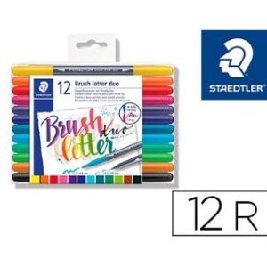 EST/12 ROTULADORES DOBLES PUNTA LETTERING