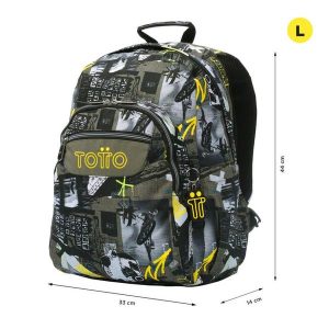MOCHILA TOTTO ACUARELES CODE: MA04ECO021-2416N 6CT