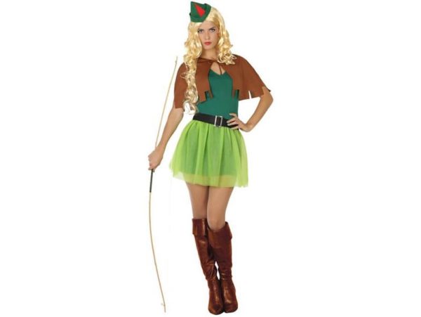 DISFRAZ ADULTA CHICA DEL BOSQUE ARQUERA TALLA XL ATOSA - Imagen 2