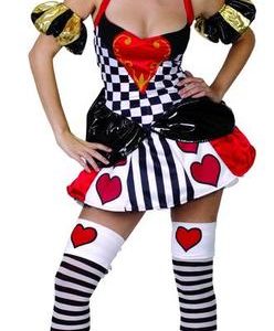 DISFRAZ ADULTA REINA DE CORAZONES TALLA PEQUEÑA /MEDIANA REF 99408