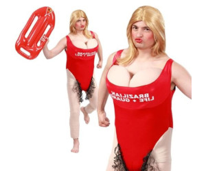 DISFRAZ ADULTO  VIGILANTE DE LA PLAYA REF 80563 GUIRCA TALLA UNICA